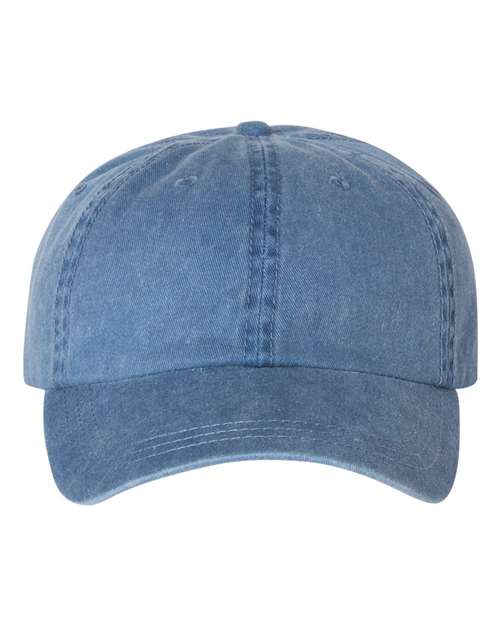 Valucap Pigment-Dyed Cap - Royal Blue Front