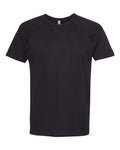 Next Level Unisex Cotton Raglan Tee - Black/ Black Front