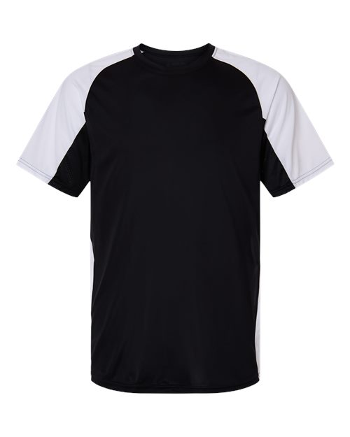 Augusta Sportswear Men's Cutter Jersey - Black/ White Front