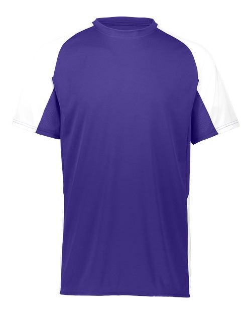 Augusta Sportswear Men's Cutter Jersey - Purple/ White Front