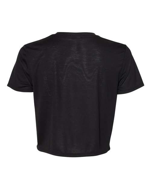 Women’s Flowy Crop Tee - Black Back