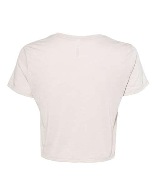 Women’s Flowy Crop Tee - Heather Dust Back
