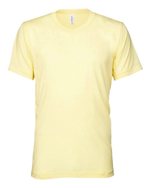 Triblend Tee - Pale Yellow Triblend Front