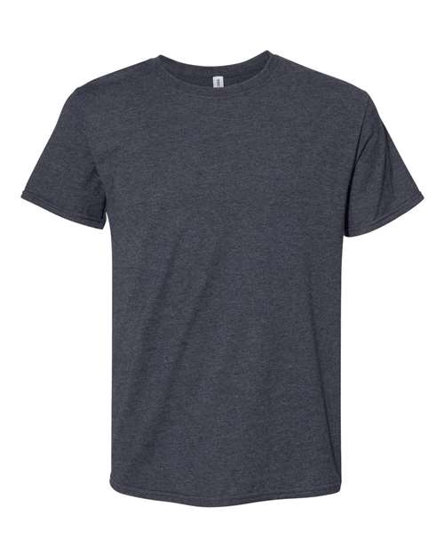 JERZEES Premium Blend Ring-Spun T-Shirt - Black Ink Heather Front