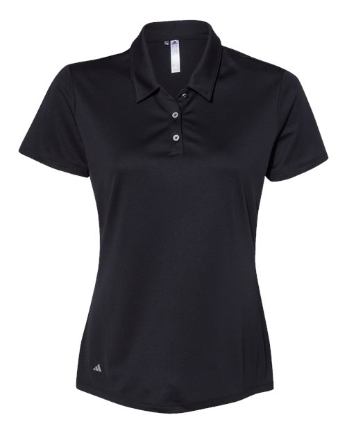 Women's Performance Polo - Black Front