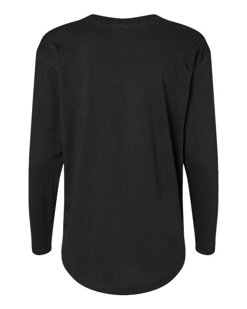 LAT Women's Fine Jersey Long Sleeve Tee - Back