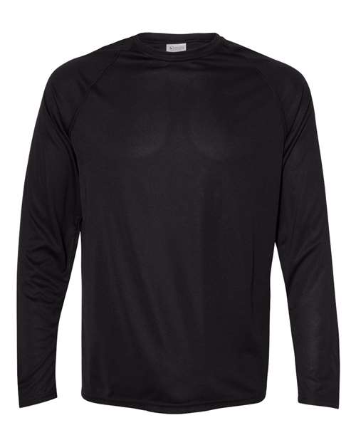 Augusta Sportswear Unisex Attain Color Secure® Performance Long Sleeve T-Shirt - Black Front