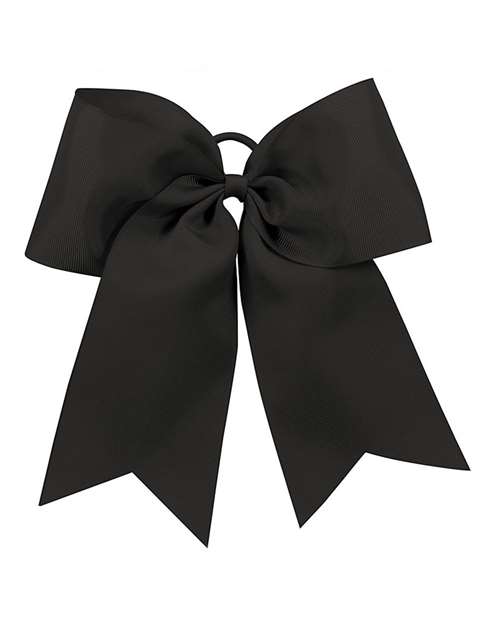 Augusta Sportswear Cheer Hair Bow - Black Front