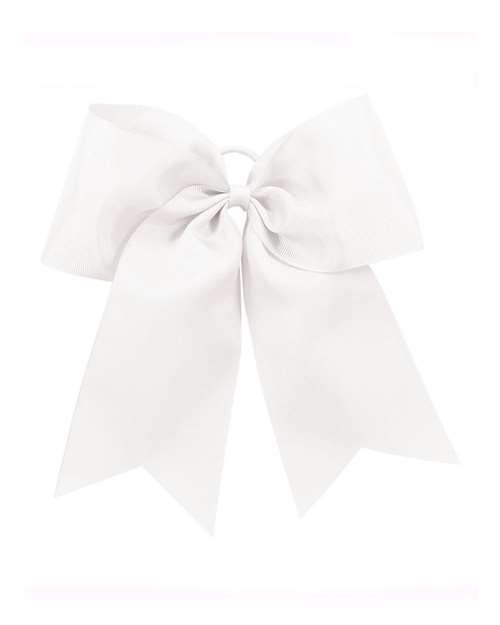 Augusta Sportswear Cheer Hair Bow - White Front