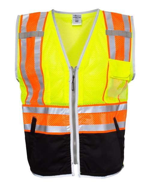 Kishigo Unisex Premium Brilliant Series® Ultimate Reflective Vest - Lime Front