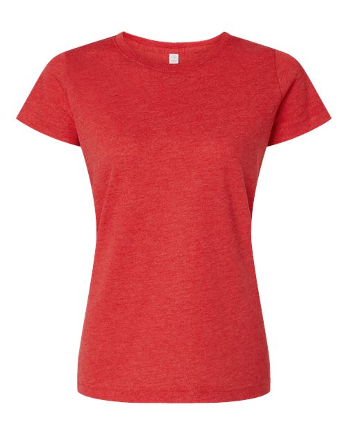LAT Women's Fine Jersey Tee - Vintage Red Front