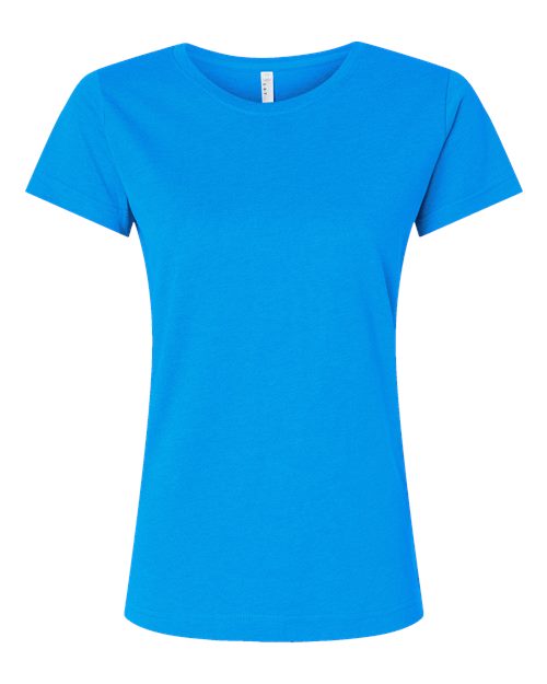 LAT Women's Fine Jersey Tee - Vintage Turquoise Front