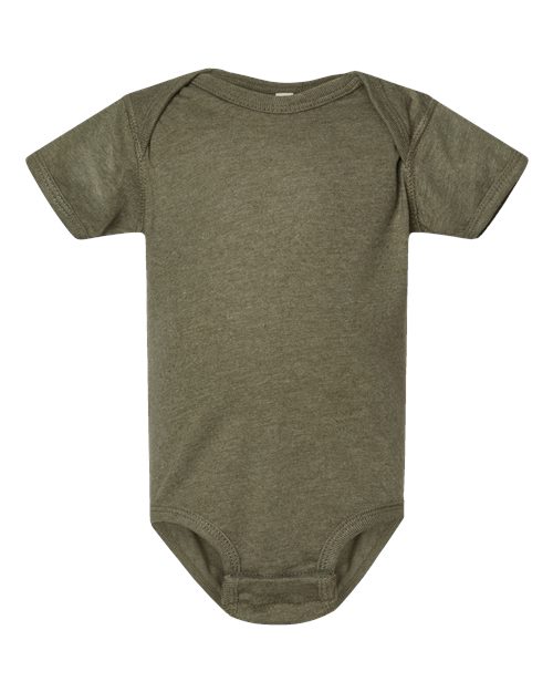 Rabbit Skins Infant Fine Jersey Bodysuit - Vintage Military Green Front