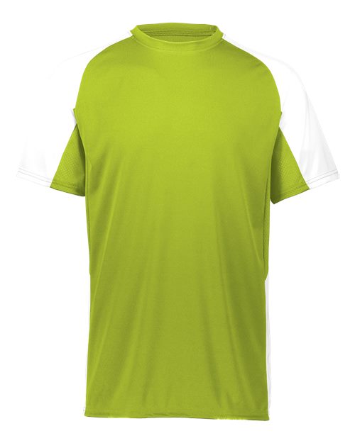 Augusta Sportswear Men's Cutter Jersey - Lime/ White Front