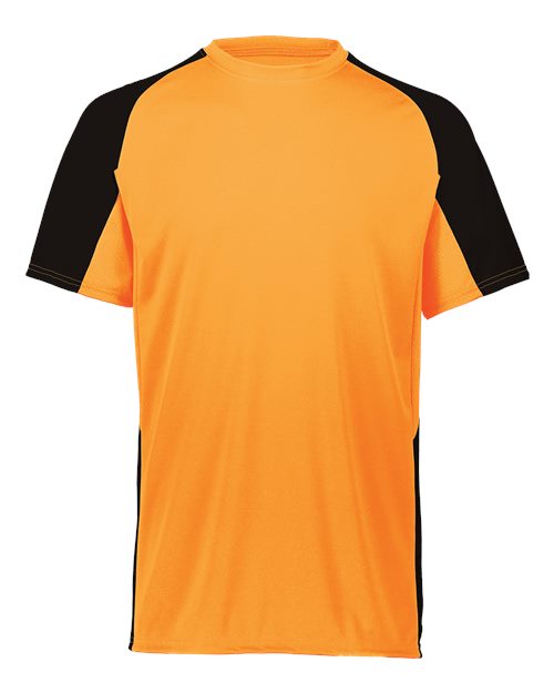 Augusta Sportswear Men's Cutter Jersey - Power Orange/ Black Front