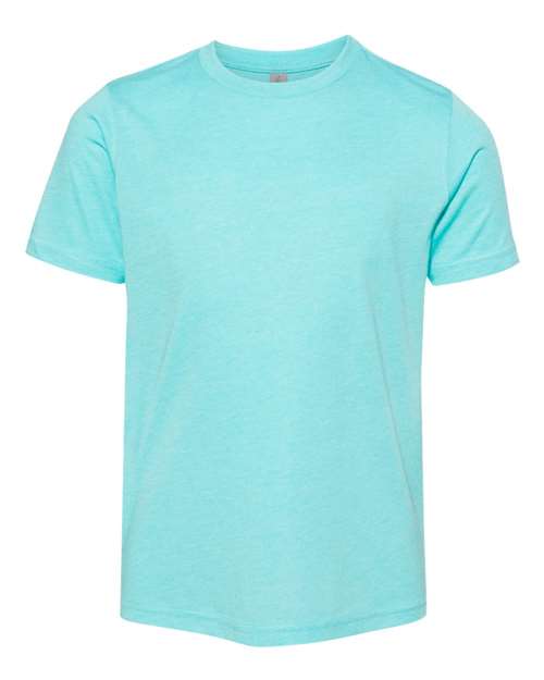 Youth Triblend T-Shirt - Tahiti Blue Front