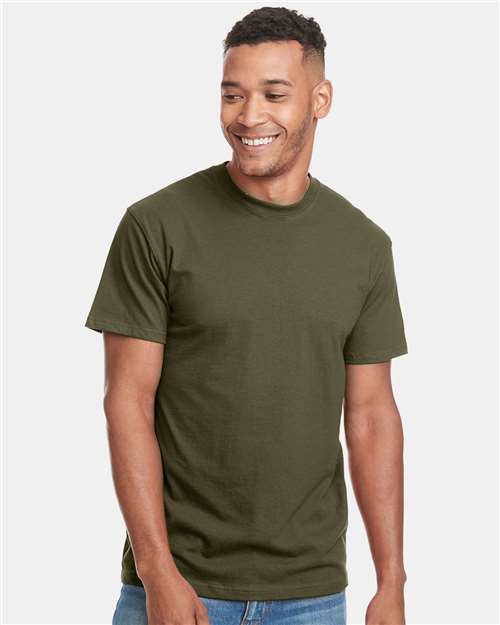Next Level Unisex Power Crew Tee - Military Green Front