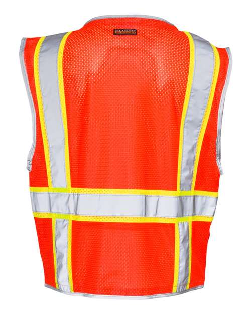 Kishigo Unisex Premium Brilliant Series® Heavy-Duty Class 2 Vest - Back