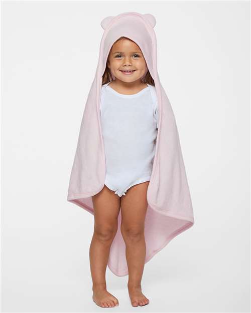 Rabbit Skins Terry Cloth Hooded Towel with Ears - Model Front