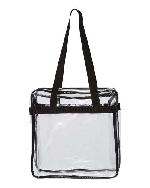 OAD OAD Clear Tote with Zippered Top - Back
