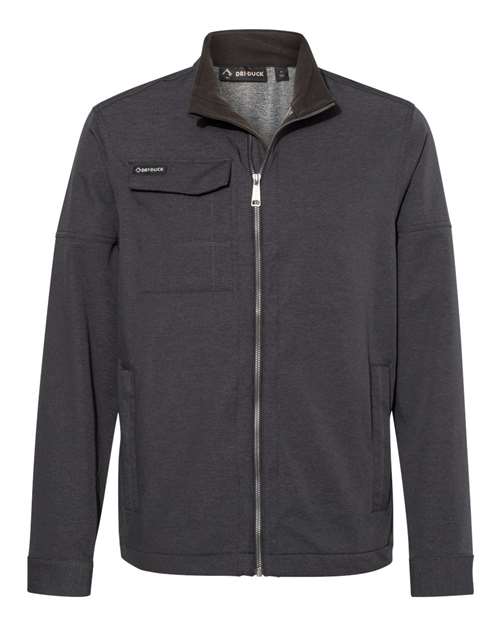 DRI DUCK Men's Ace Woven Stretch Soft Shell Jacket - Charcoal Front