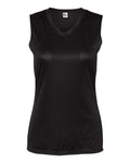 C2 Sport Women's Sleeveless V-Neck T-Shirt - Black Front