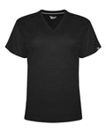 Badger Women's FitFlex Performance V-Neck T-Shirt - Black Front