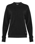 Badger Women's FitFlex French Terry Crewneck Sweatshirt - Black Front