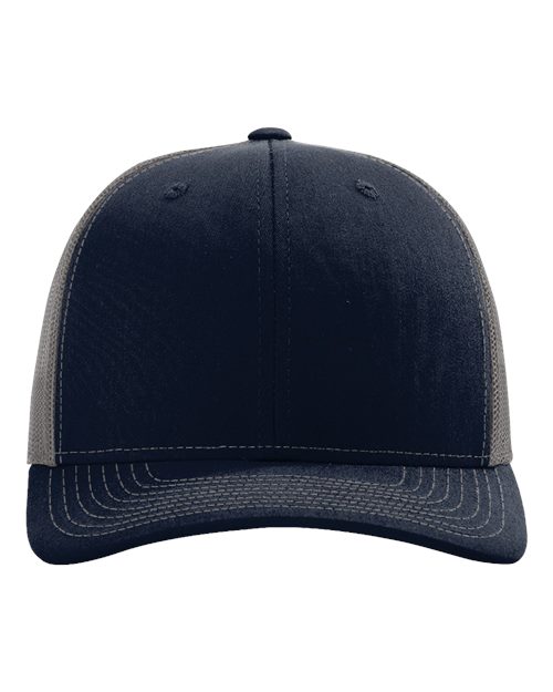 Richardson Snapback Trucker Cap - Navy/ Charcoal Front
