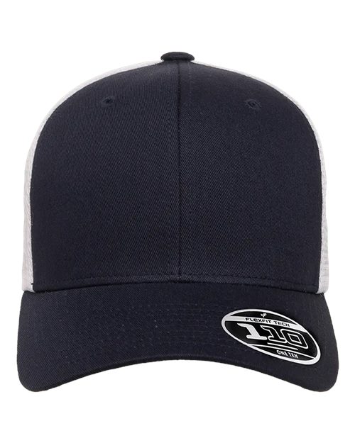 Flexfit 110® Mesh-Back Cap - Navy/ White Front