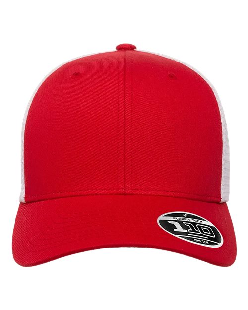 Flexfit 110® Mesh-Back Cap - Red/ White Front