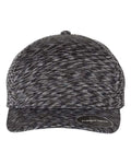 Flexfit Delta® Seamless Unipanel Cap - Melange Black Front