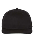 Richardson Pro Twill Snapback Cap - Black Front