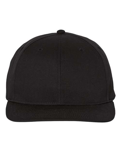 Richardson Pro Twill Snapback Cap - Black Front