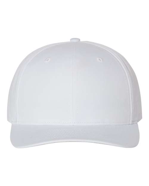Richardson Pro Twill Snapback Cap - White Front