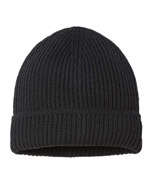 Atlantis Headwear Sustainable Finish Edge Cuffed Beanie - Back