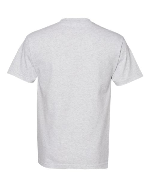 Unisex Heavyweight Cotton Tee - Ash Grey Back