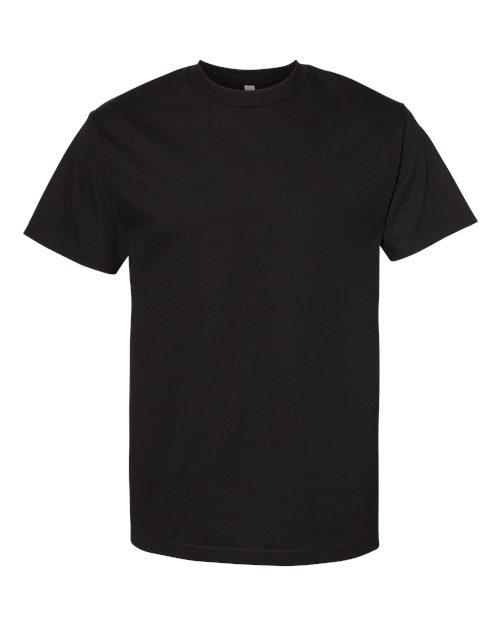Unisex Heavyweight Cotton Tee - Black Front