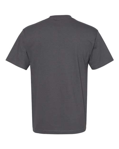 Unisex Heavyweight Cotton Tee - Charcoal Back