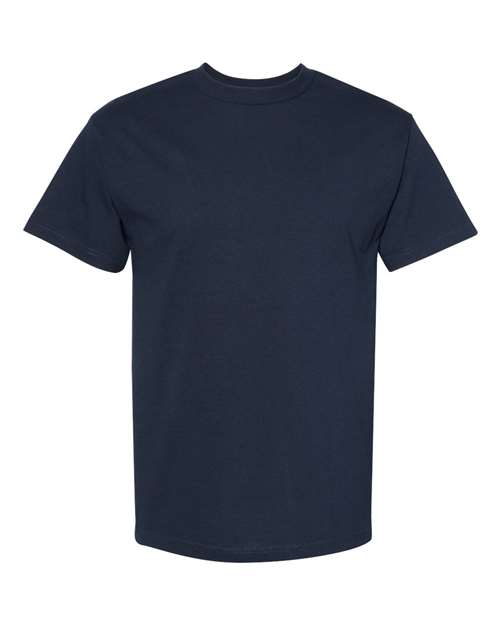 Unisex Heavyweight Cotton Tee - True Navy Front
