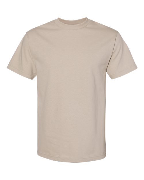Unisex Heavyweight Cotton Tee - Sand Front
