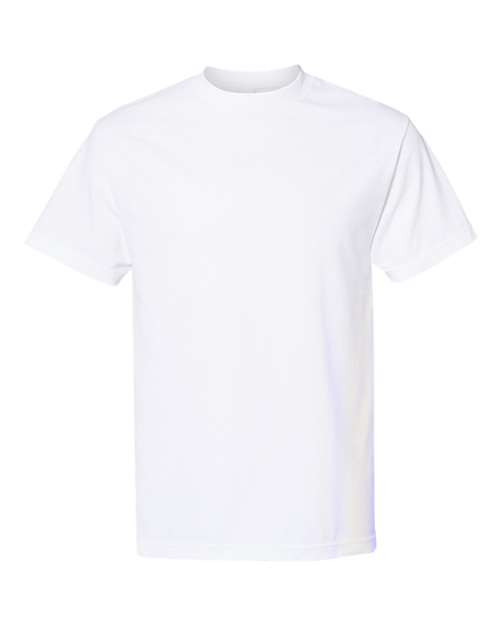 Unisex Heavyweight Cotton Tee - White Front