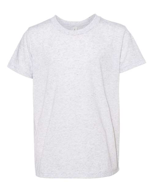 BELLA + CANVAS Youth Triblend Tee - White Fleck Triblend Front