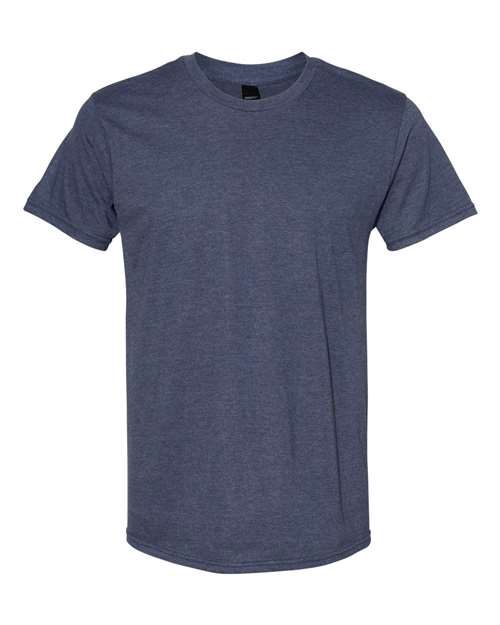 Hanes Unisex Perfect-T T-Shirt - Heather Navy Front