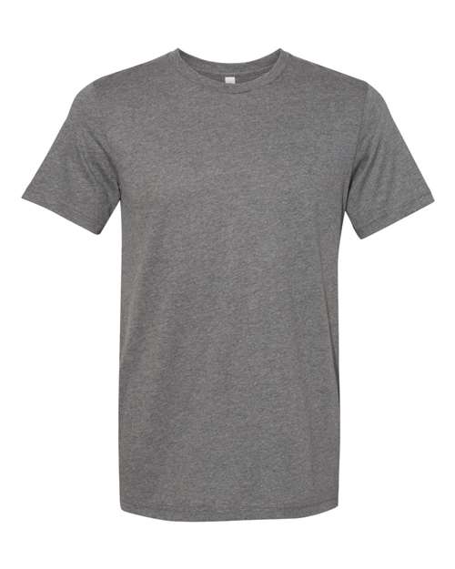 Unisex Sueded Tee - Deep Heather Front