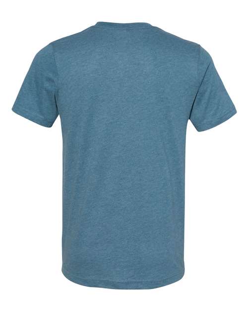Unisex Sueded Tee - Heather Deep Teal Back