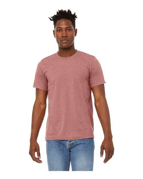 Unisex Sueded Tee - Heather Mauve Front