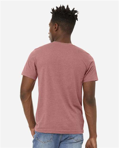 Unisex Sueded Tee - Heather Mauve Back