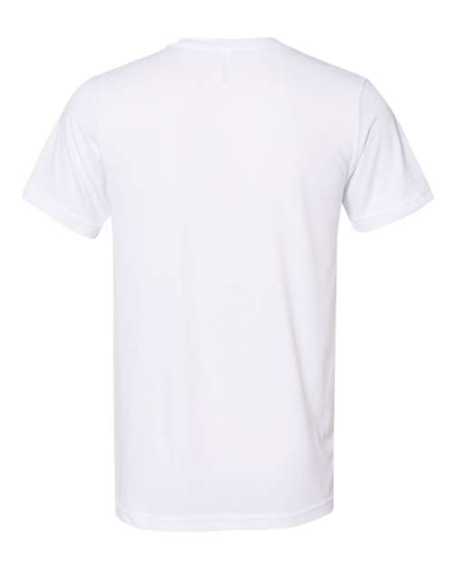 Unisex Sueded Tee - Solid White Blend Back