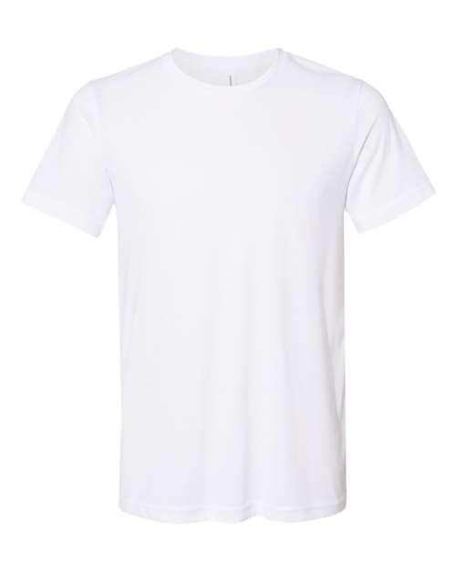 Unisex Sueded Tee - Solid White Blend Front